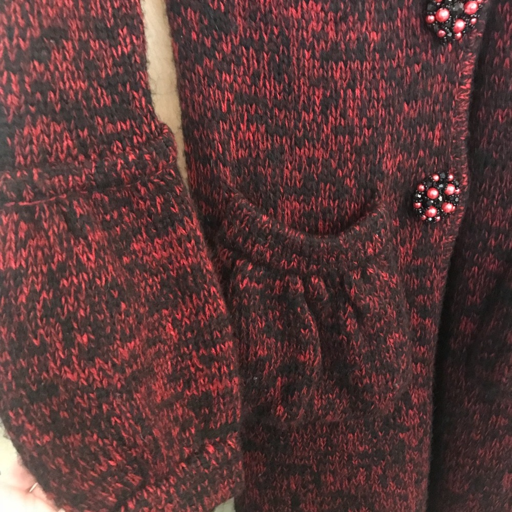 BCBGMaxAzria knee length duster sweater jacket. - Picture 5 of 5